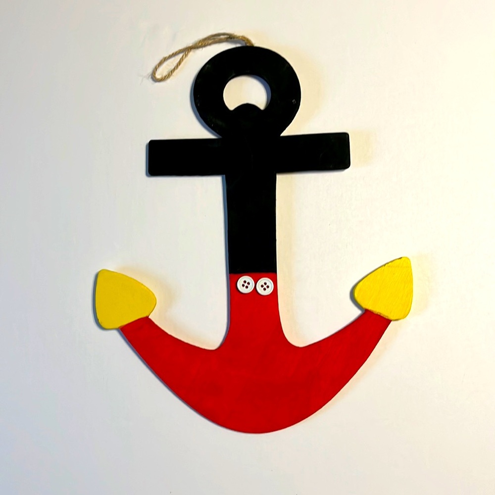 Disney’s Mickey Mouse Themed Decorative Wood Anchor